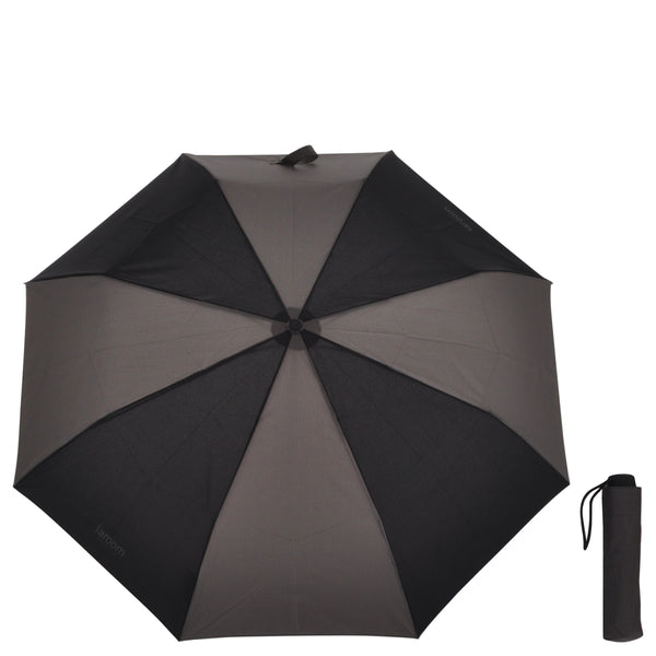 Paraguas "mini" gris oscuro con stick de acero