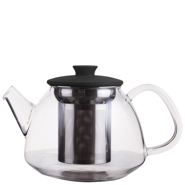 Glass Teapot with S.S. strainer 900ml Black