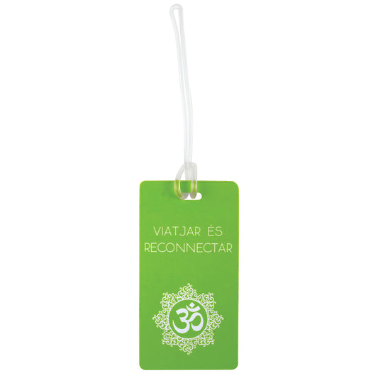 Luggage tag "viatjar és reconnectar"