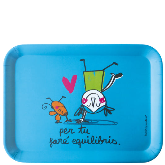 Bandeja de mesa "per tu faré equilibris"
