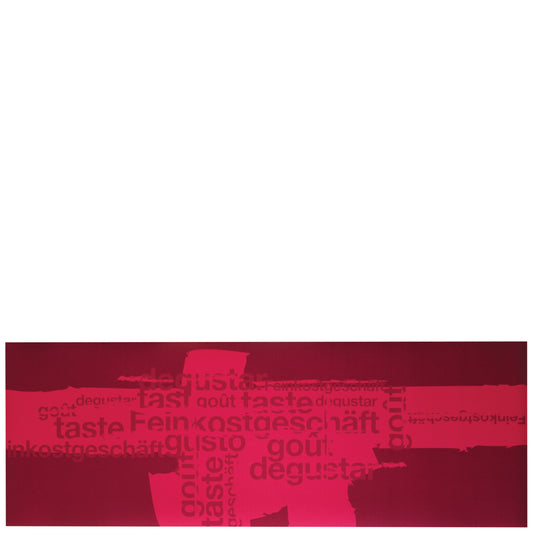 vinyl kitchen mat trazos rojos