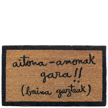 Felpudo marrón "aitona-amonak gara (baina gazteak)"