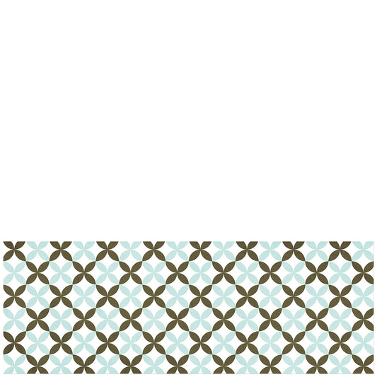 vinyl kitchen mat flower tiles
