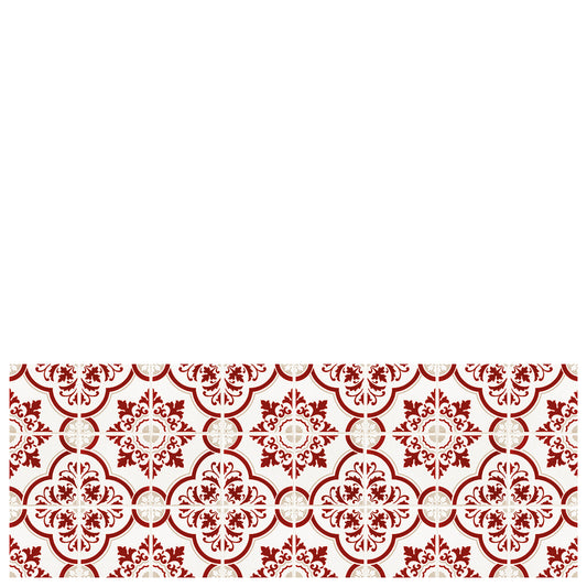 vinyl kitchen mat estoril red