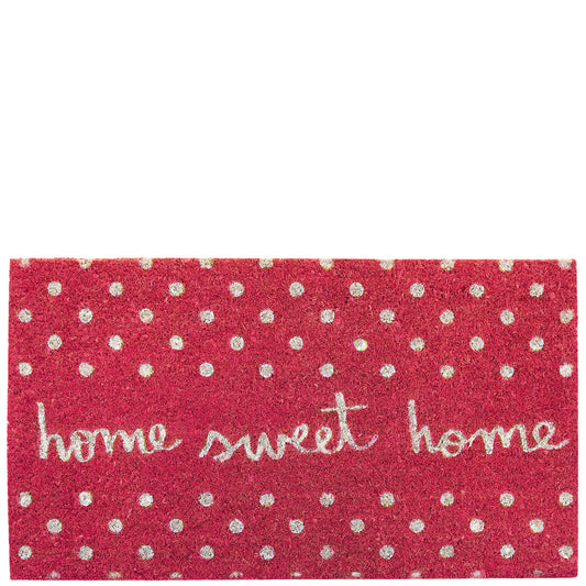 Felpudo "home sweet home" rosa
