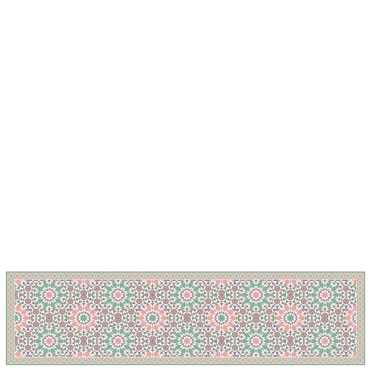 Vinyl hall runner mat "Casablanca" mosaic