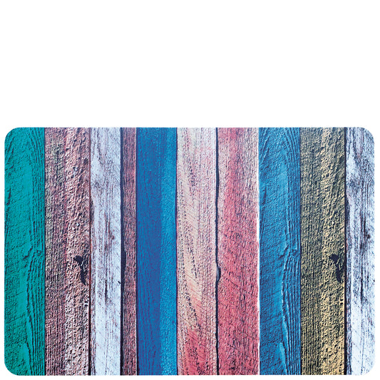Individual mesa "tablas de madera en colores" 30x45cm