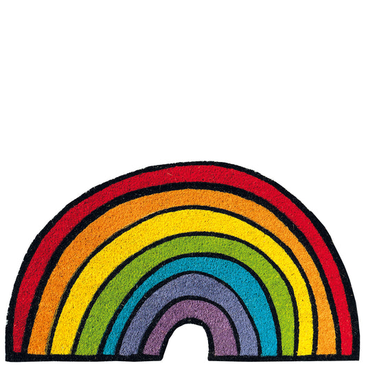 Felpudo forma arco iris