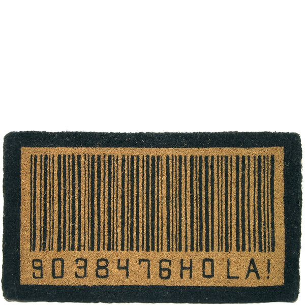 Doormat "hola" barcode