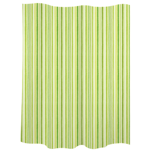 Bath curtain "strokes" green polyester