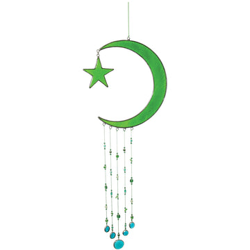 Pendentif Lune Verte