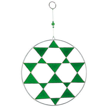 Pendentif mandala vert 28cm