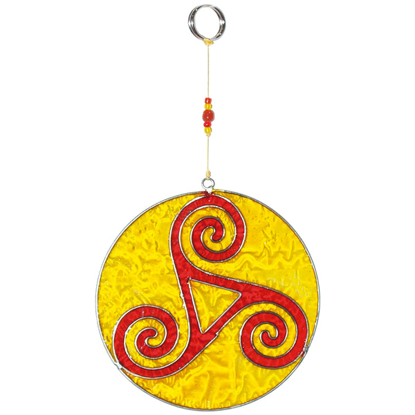 Spiral mobile red & yellow 23cm