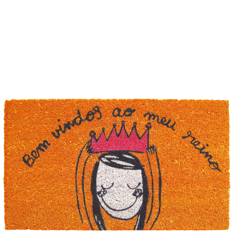 Doormat "o meu reino" orange