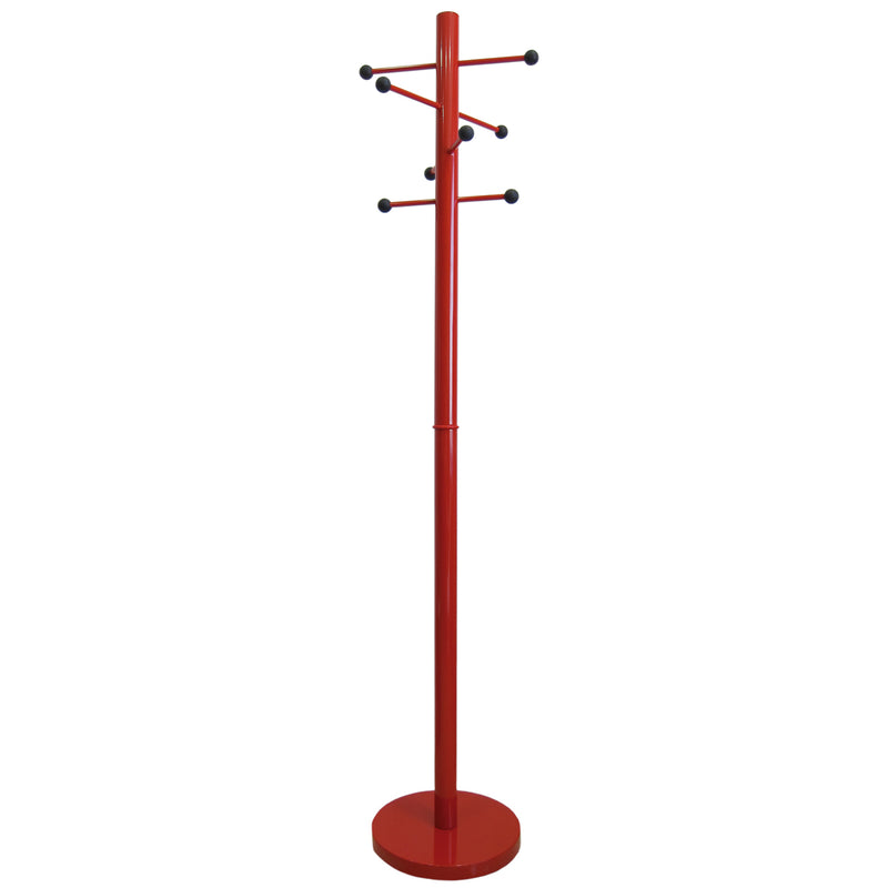 Coat stand bright red