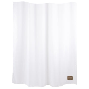 Cortina baño lisa blanca polyester