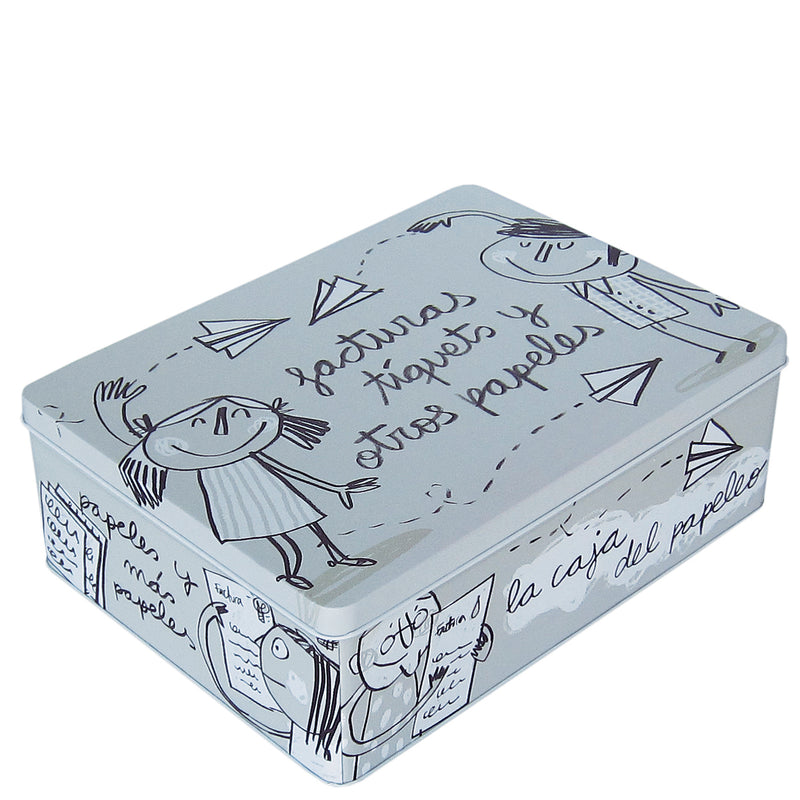 Caja metálica "la caja del papeleo"