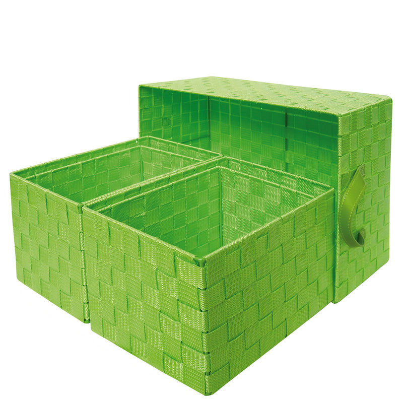 Set 5 green baskets L