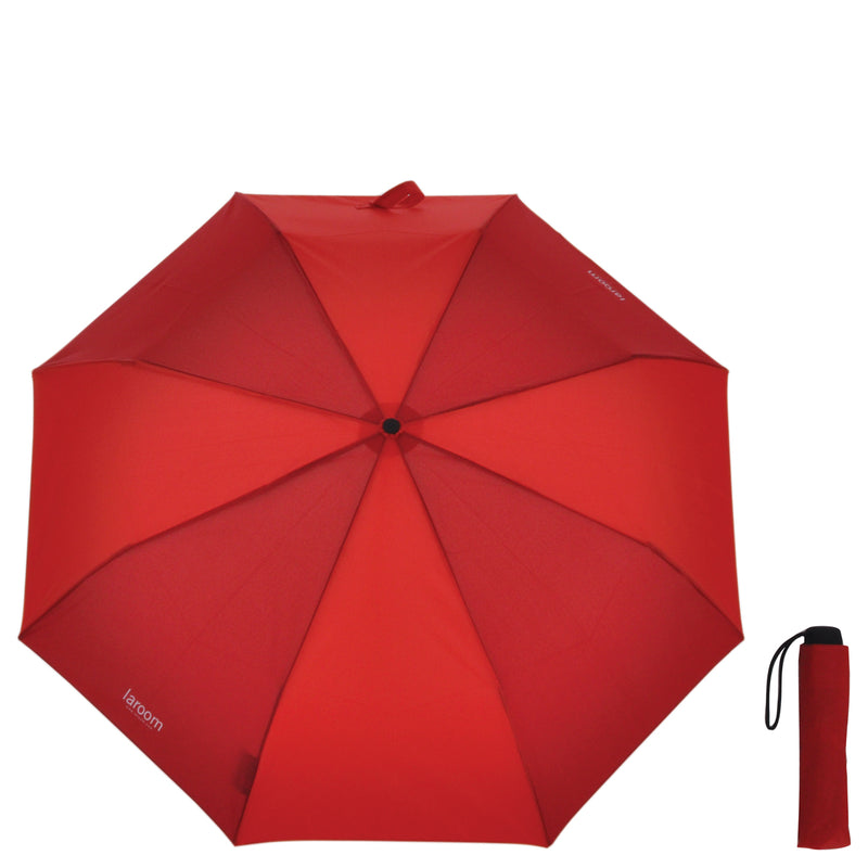 Parapluie "mini" rouge avec manche en acier