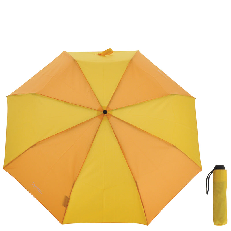 Parapluie "mini" jaune avec manche en acier