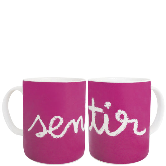 Taza "sentir" violeta