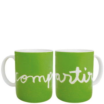 Taza "compartir" verde