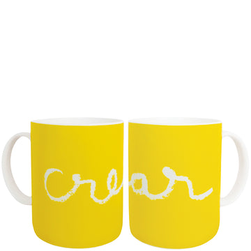 Mug "crear" yellow