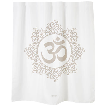 Rideau de bain "AUM" polyester blanc