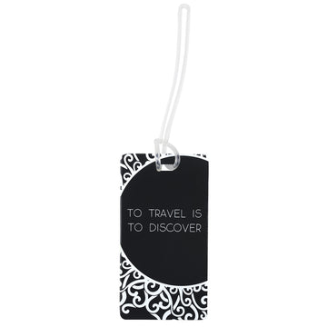 Etiqueta de equipaje "to travel is to discover"