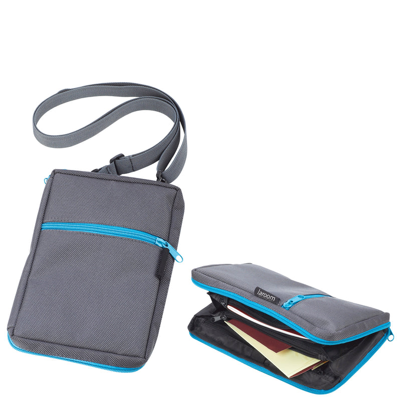 Travel organizer pouch for documents