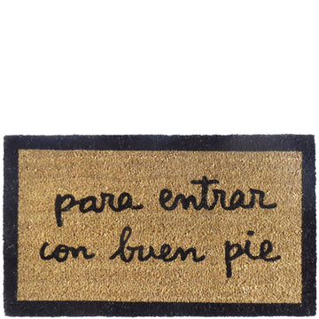 Doormat "para entrar con buen pie"