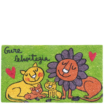 Doormat "gure lehoitegia" green