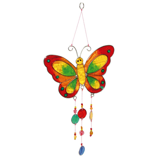 Butterfly mobile red & orange 29cm