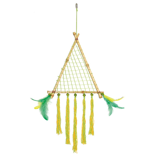 Dreamcatcher triangle green & lime 53cm