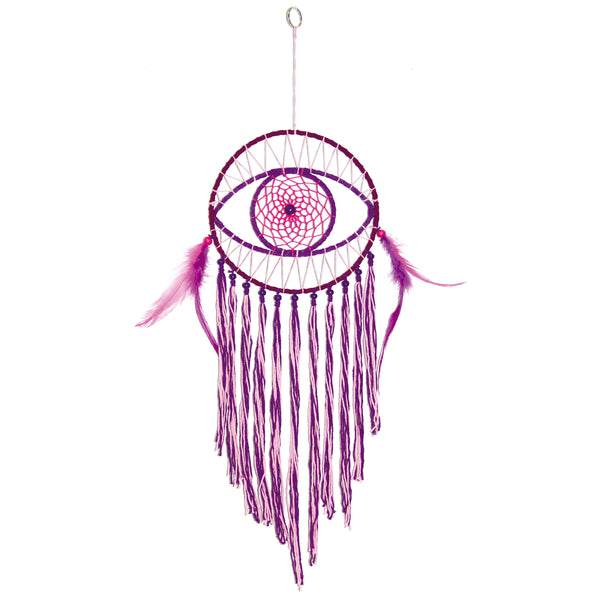 Attrape-rêve avec oeil violet H52cm