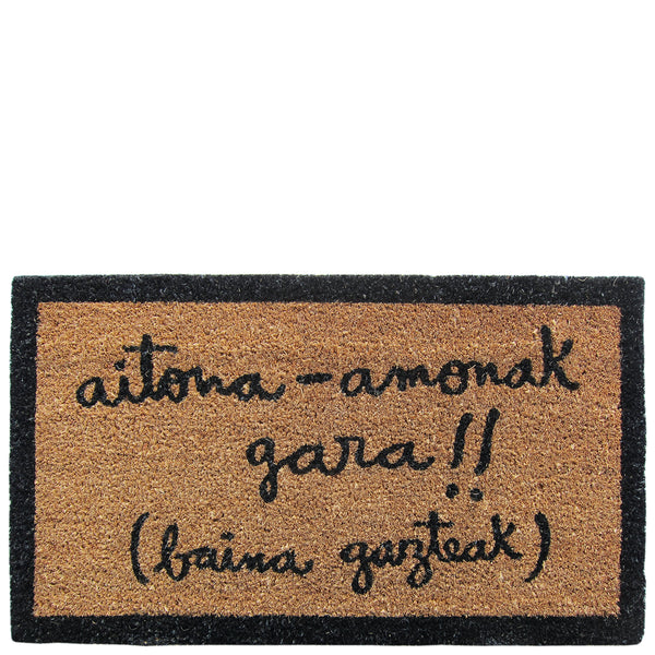Doormat "aitona-amonak gara (baina gazteak)" brown