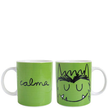 Taza "el Monstruo de Colores - Calma" verde