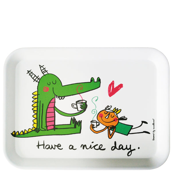 Tray "have a nice day"