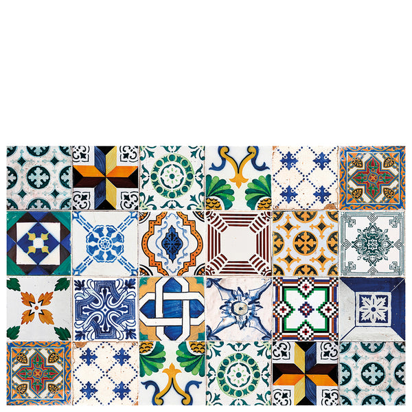 vinyl kitchen mat ceramic patchwork