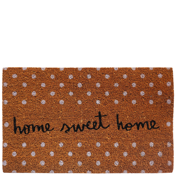 Felpudo "home sweet home" marrón